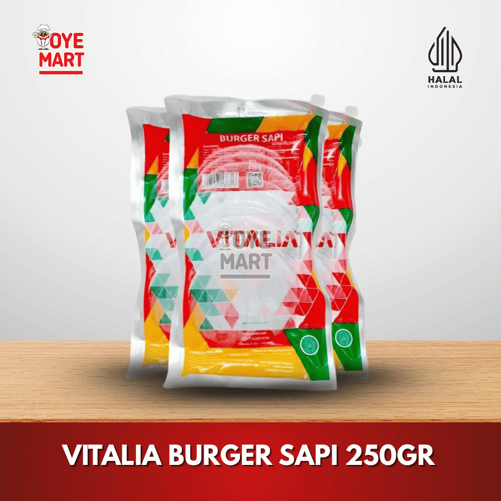 

VITALIA BURGER SAPI 250GR ISI 10