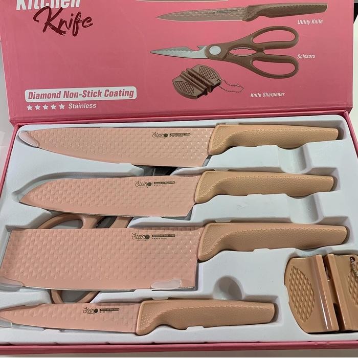 Stein Cookware Steincookware Knife Set - Pink