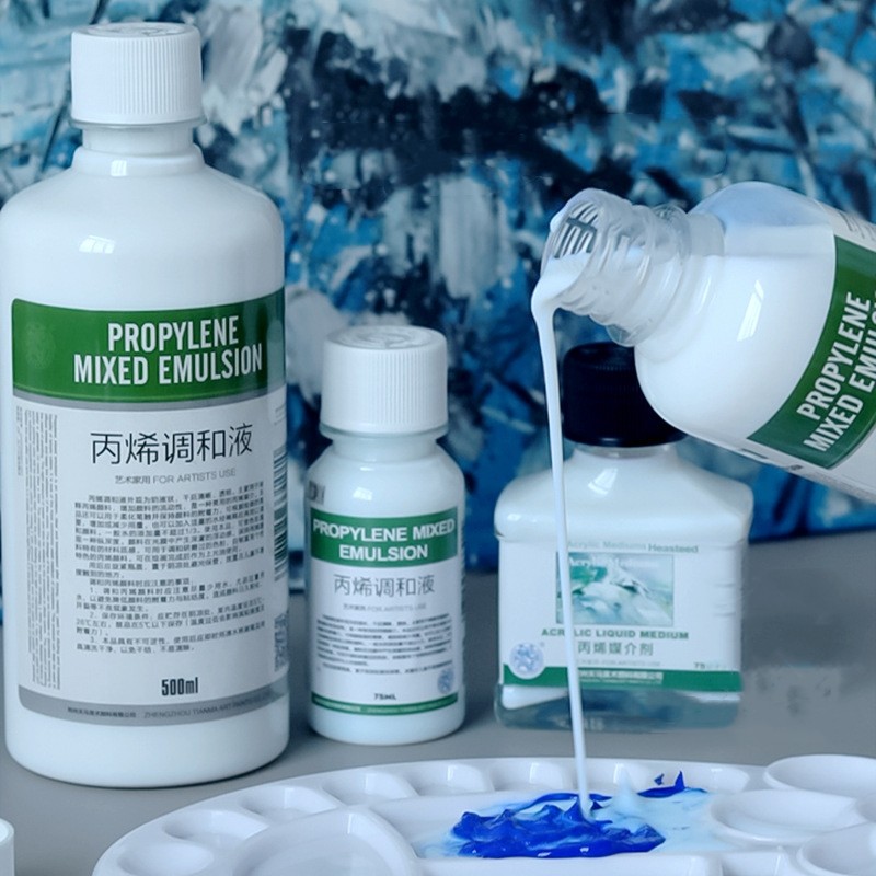 

75ml Acrylic Pigment Blending Solution Glossy Oil Matte Oil Diluent Glazing Agent Propylene Drying Retarder Student Art Supplies