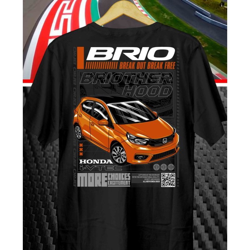 HANAKAOS- Kaos Mobil Brio warna mobil bisa reques // Kaos Brio // Baju Brio // Kaos Honda Brio // Br