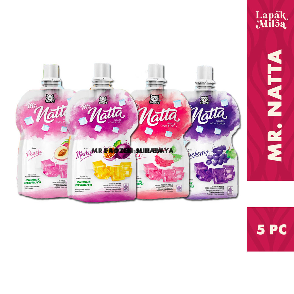 

Sidore Mr. Natta Nata de Coco & Jelly - Netto 126 ml x 5pc