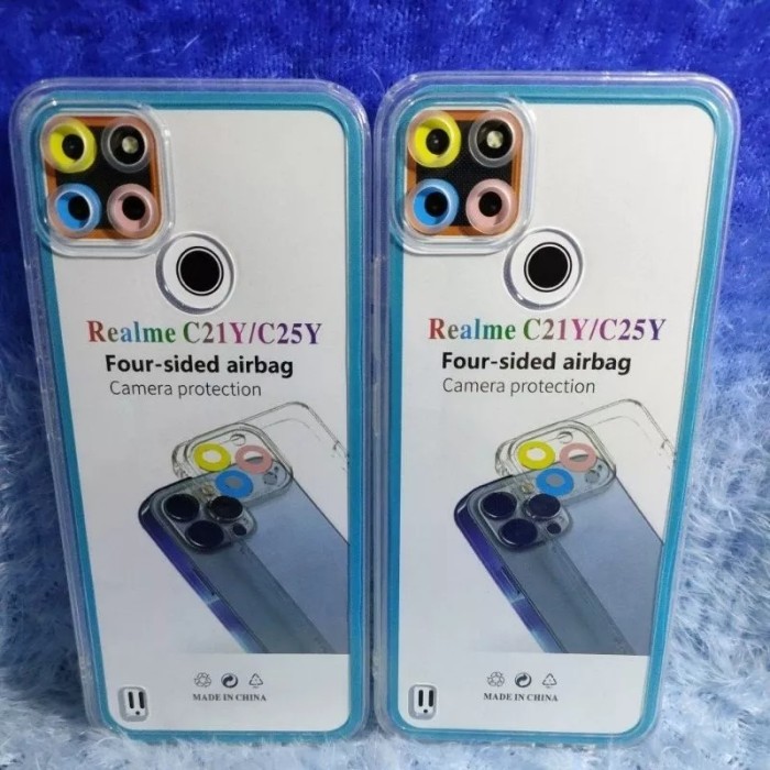 Case Airbag Bening Realme C21Y/C25Y Softcase Transparan Silikon Bening Case