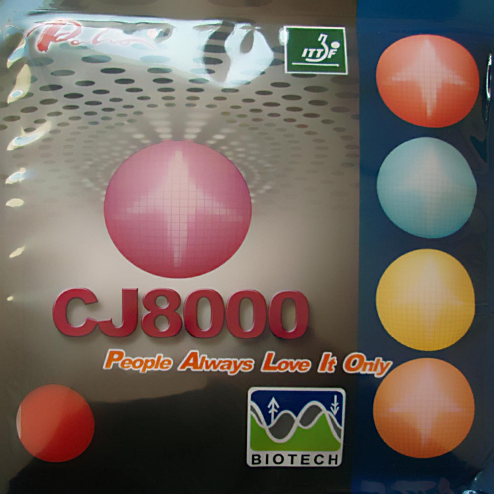 Palio CJ8000 BIOTECH 2-Side Loop Type pips-in table tennis rubber with sponge H36-38