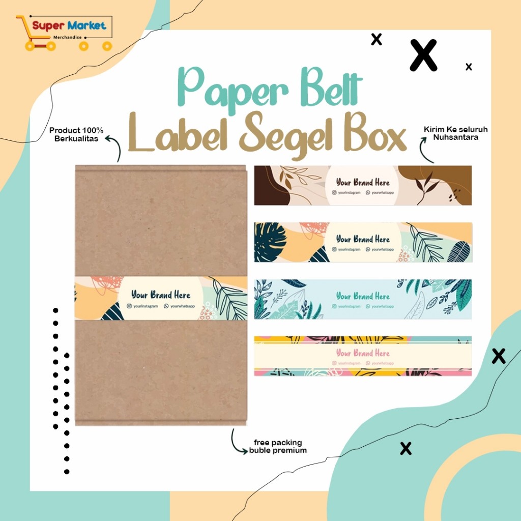 

Custom Paper Belt / Paper Sleeve / Label Segel Box / Packaging Sleeve / Paperbelt