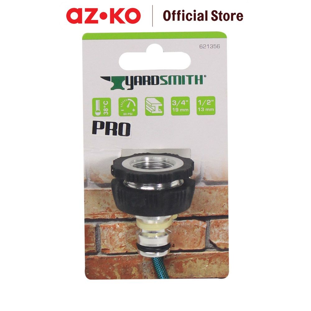 AZKO Yardsmith Adaptor Keran Air 1/2-3/4 inci Faucet Adaptor Sambungan Kran Air Wastafel Perlengkapa