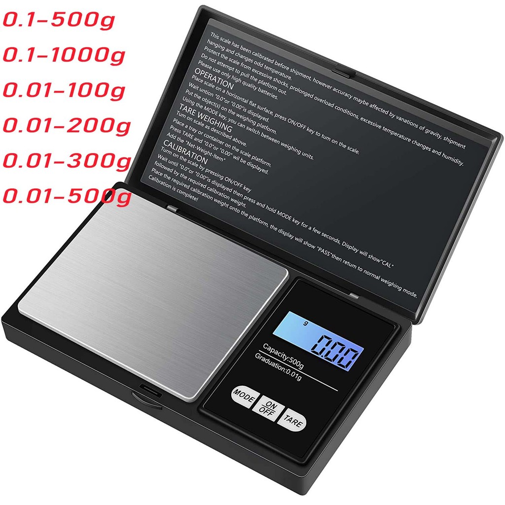 Digital Pocket Jewelry Mini Stainless Steel Electronic Scale Gold Gram Balance Weight Scale Portable
