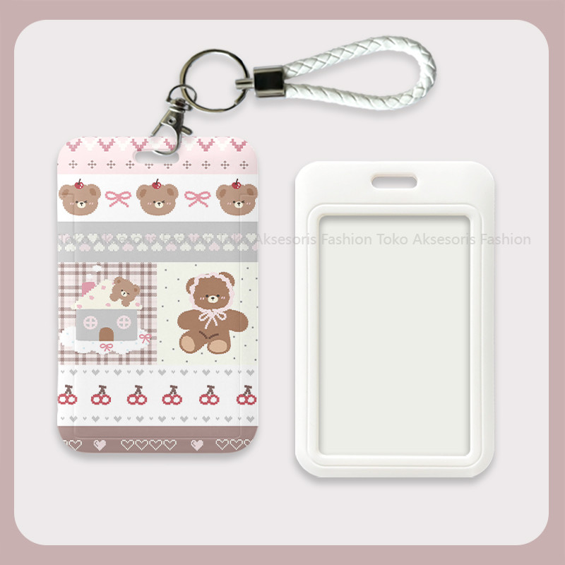 

id card holder tempat kartu lucu layer lanyard photocard aesthetic gantungan kartu nama tag cute nametag cari di lanyard 086