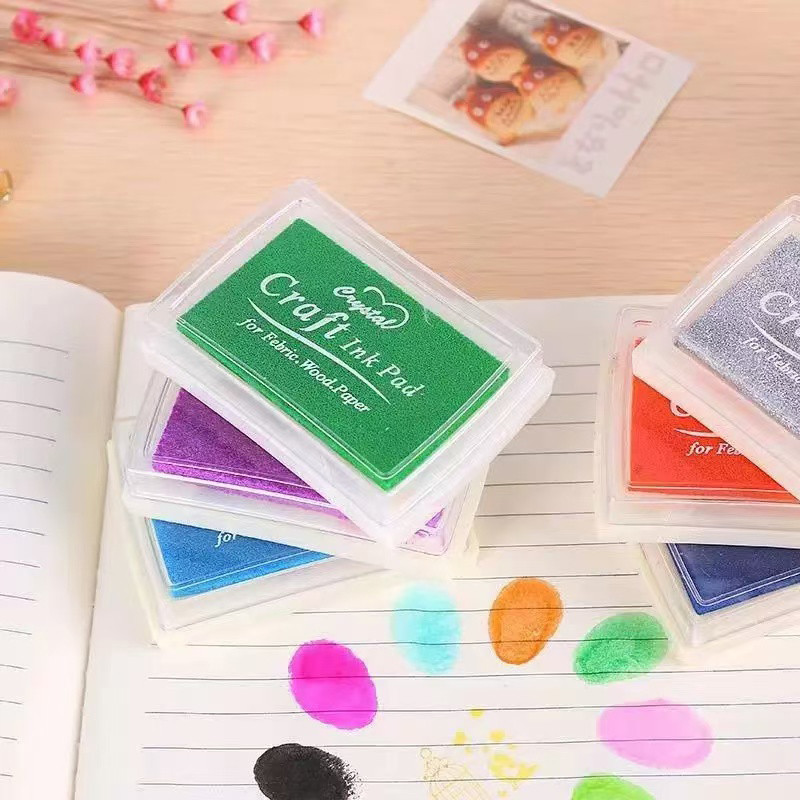 

Korean Style Colorful Oversized Ink Paste DIY Ink Pad For Rubber Seals Fashionable And Minimalist Portable Good Use Easy To Use