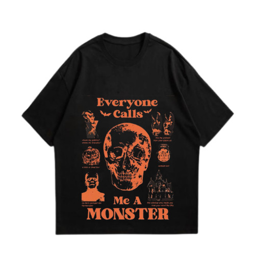 tshirt reguler II everyone calls me a monster size S-M-L-XL