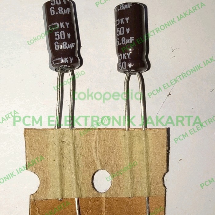 SB99 elco elko 6.8uf 6.8 uf 6u8 50v 50volt 50 volt nippon chemicon asli ori
