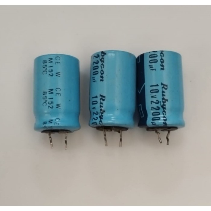 GHS99 Elco Capacitor 2200uf 10v Rubycon - Original
