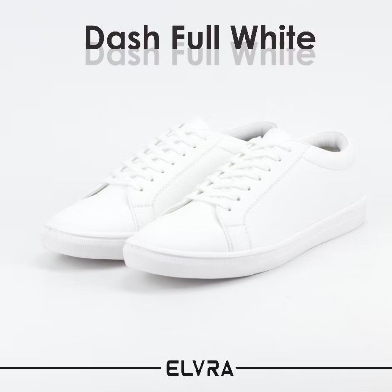 FG45RF ELVRA - Sepatu Putih Sneaker Putih Pria Sekolah Kerja - Dash Series