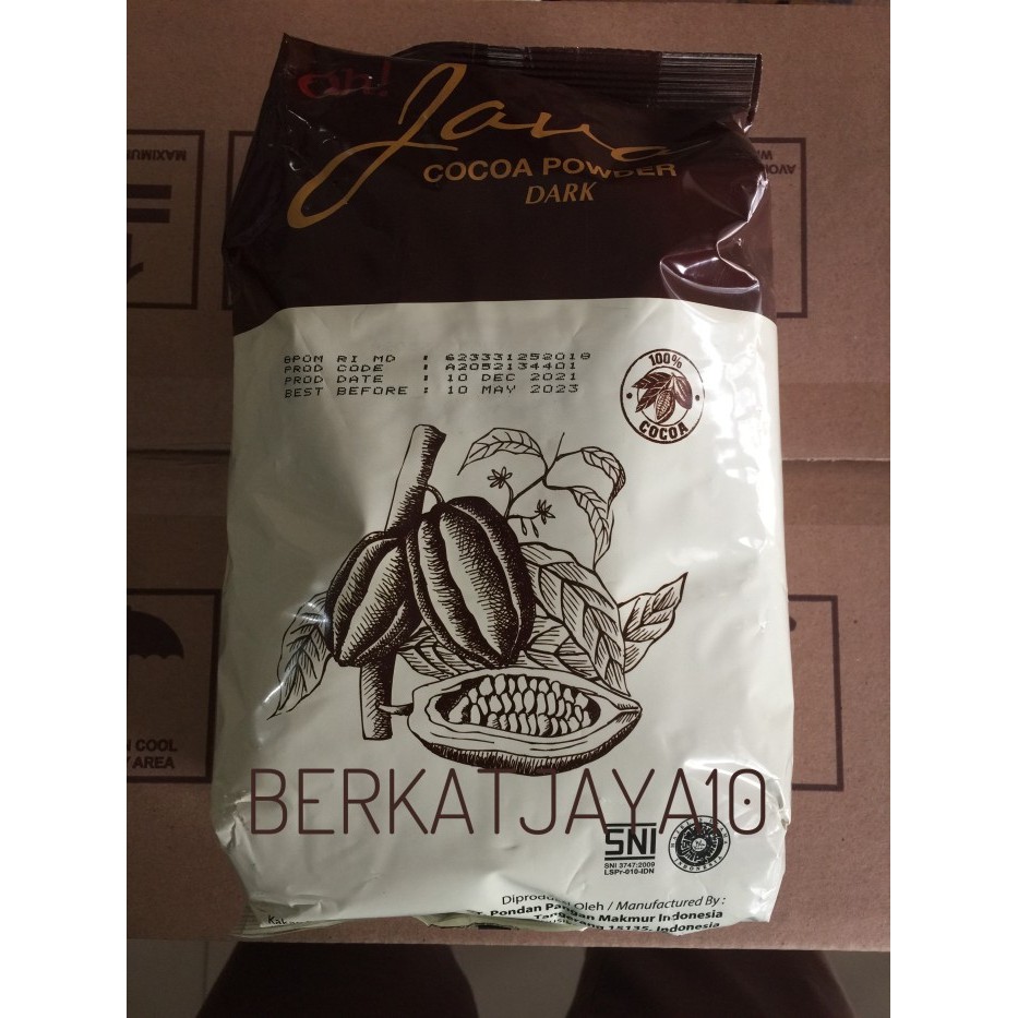 

Oh BT Java Dark Cocoa Powder 1kg Coklat Bubuk Premium Keto