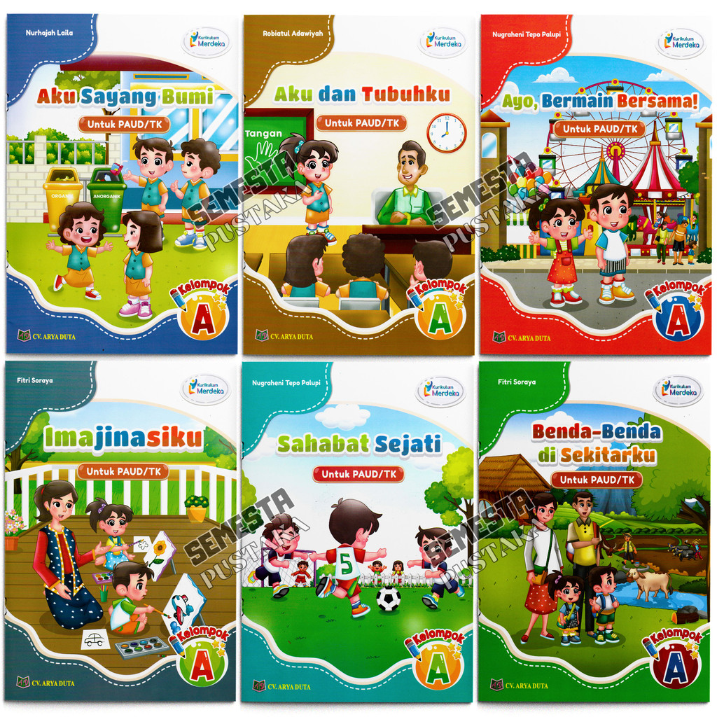 Buku PAUD/TK Kurikulum Merdeka Kelompok A Arya Duta