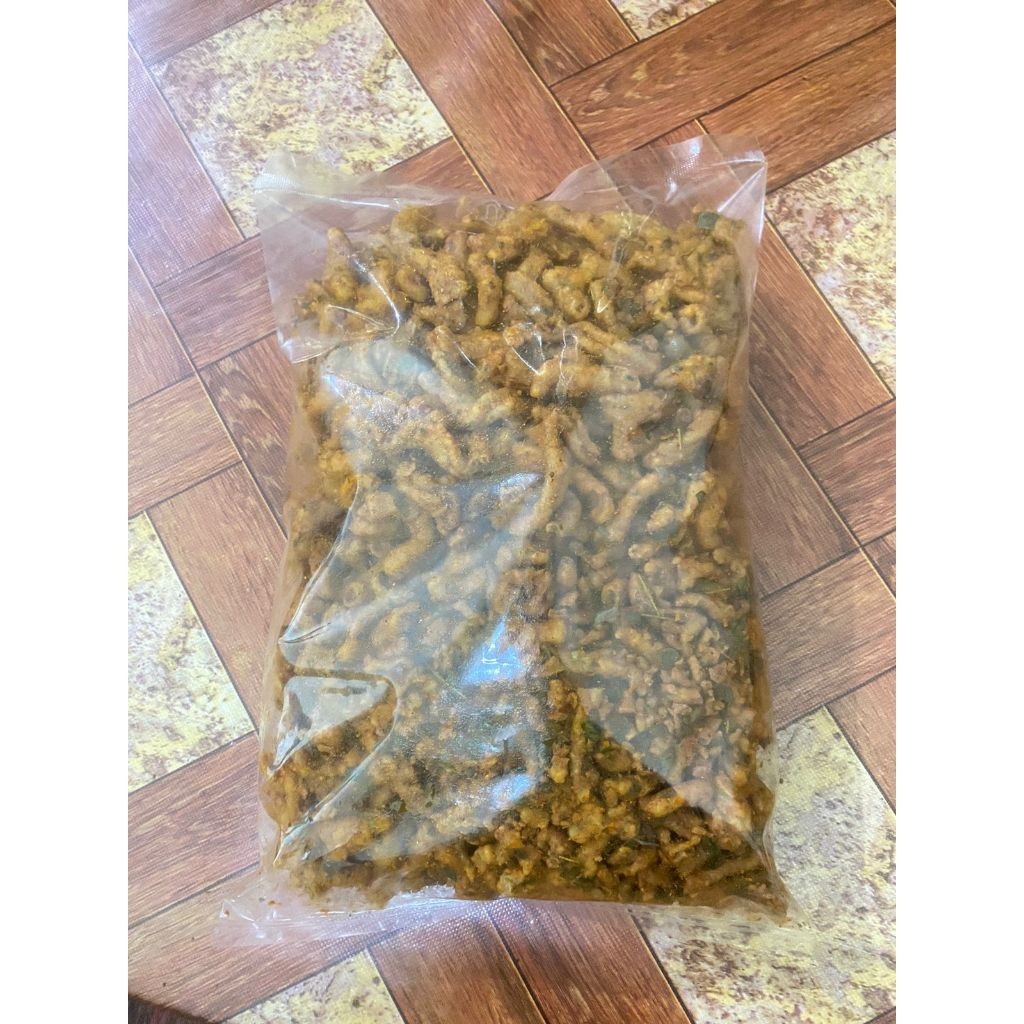 

Usus Ayam krispi Bumbu Rendang Daun Jeruk