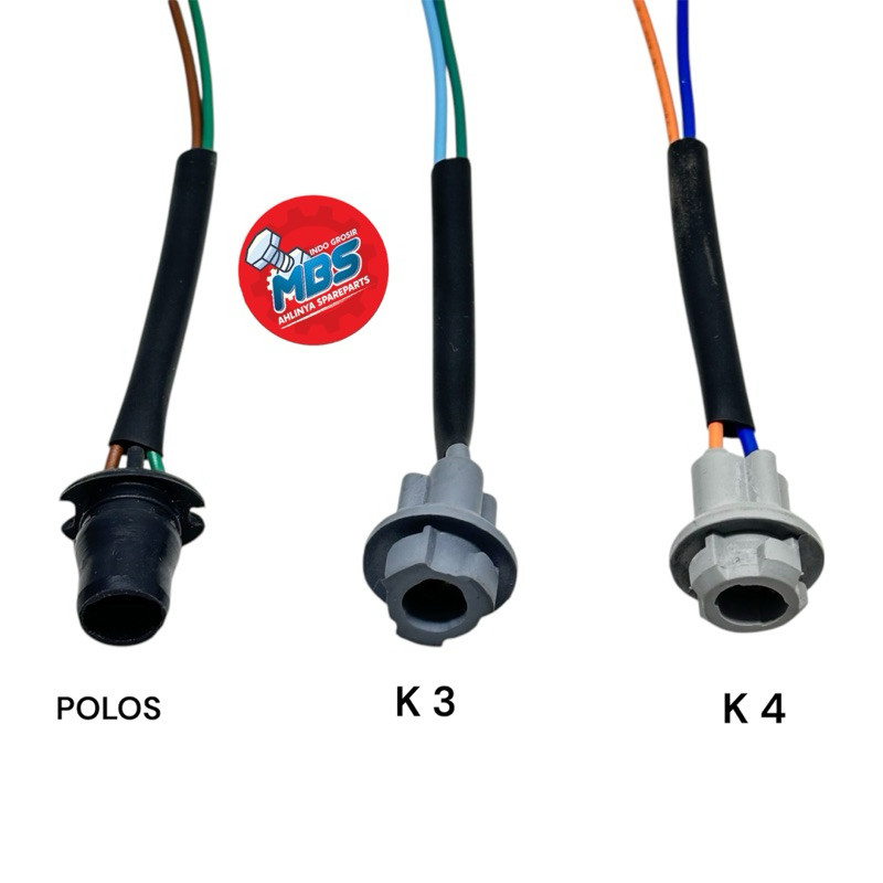 DA Socket Cable Bohlam T10 - Soket Kabel Rumah Lampu Sein Sen Senja Motor Mobil ORI