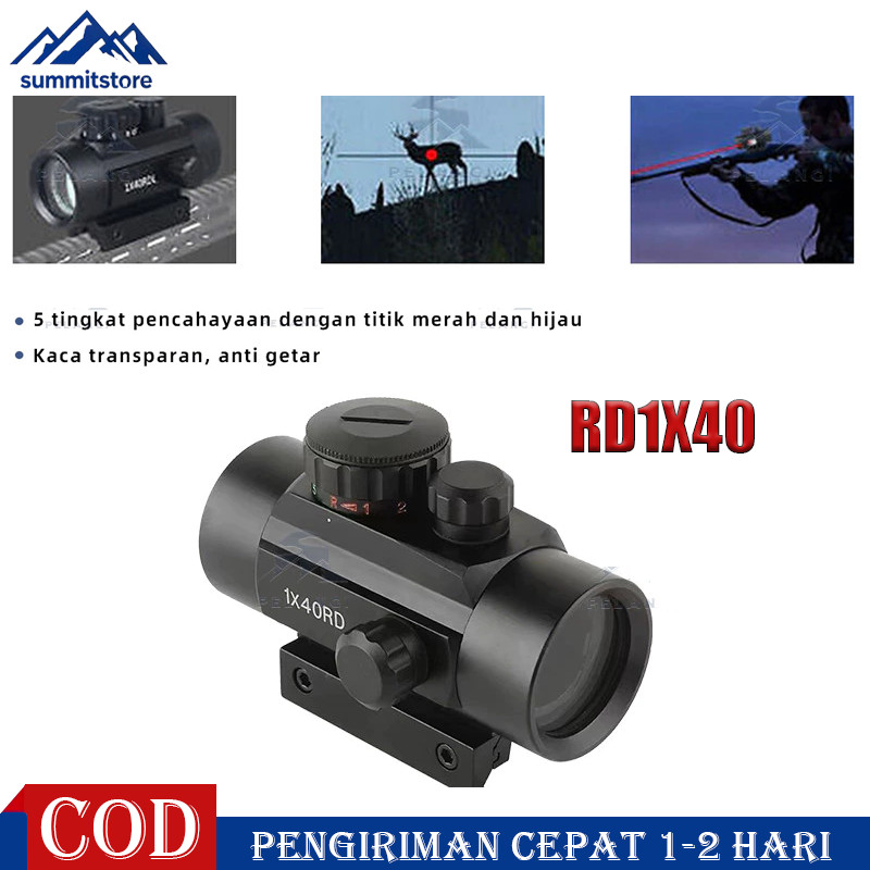 Redot 1x40 Rd Red Dot Busnell Laser Redot Redot Scope Barry Reddot Rdl Bushnell reddot 1x40 green do