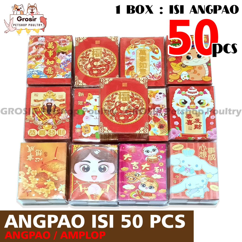 

Angpao Imlek 2025 Kertas Pendek Ular Isi 50 Lembar Gambar Sudah Campur Chinese New Year Hong Bao