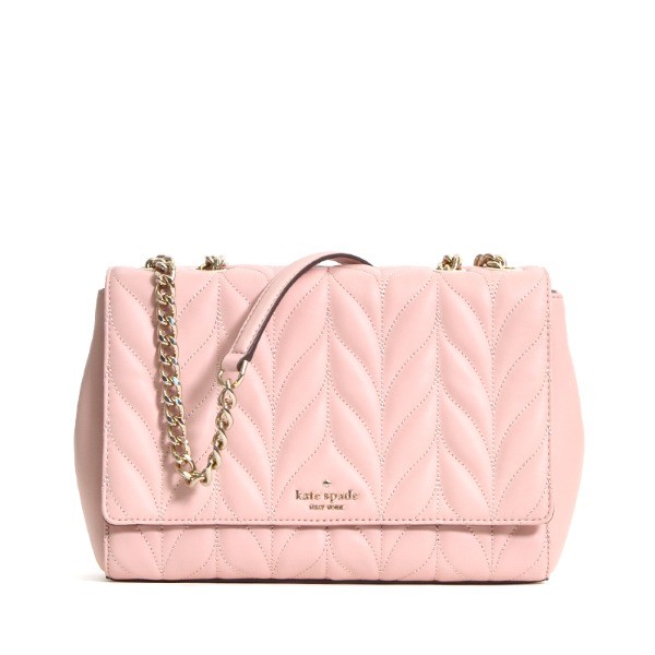 Kate Spade Medium Briar Lane Quilted Emelyn Convertible Shoulder Bag in Peachy Puff