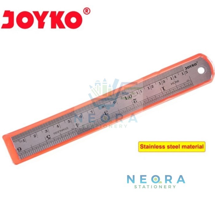 

Joyko Penggaris Besi ukuran 15cm / Stainless Ruler 15cm/ Penggaris Besi Joyko RL-ST15