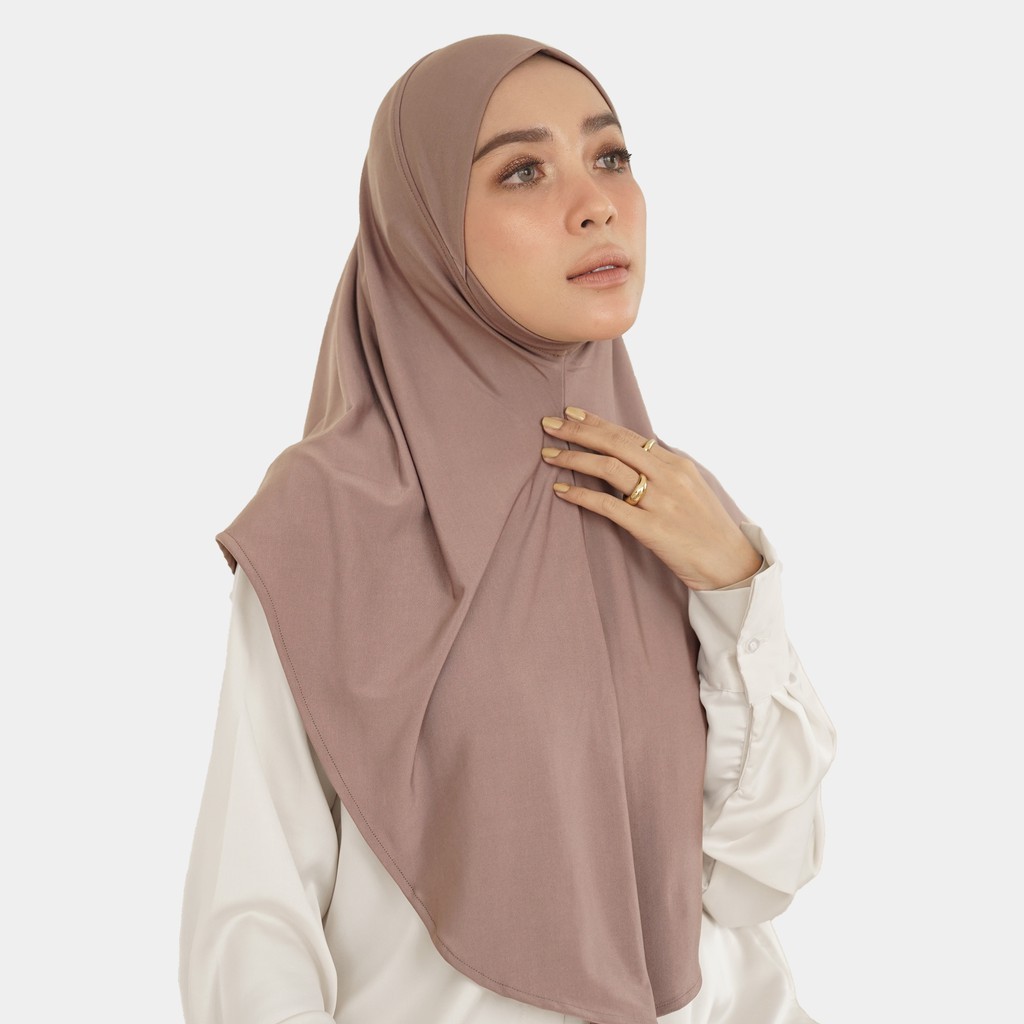 AD76YZ Hameeda - Alaia Instant Hijab | Bergo Jersey | Hijab Olah Raga