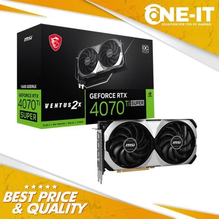 VGA MSI GeForce RTX 4070 Ti SUPER 16G VENTUS 2X OC 16GB GDDR6X