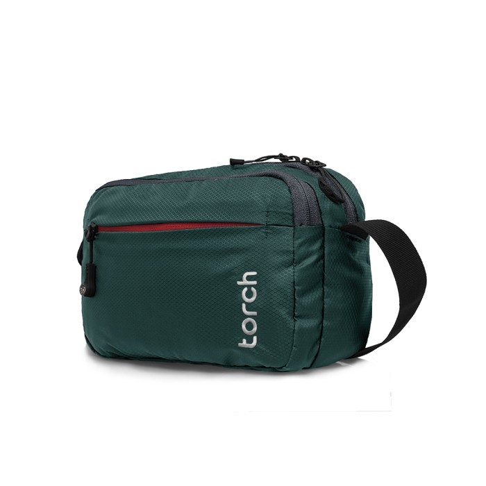 Torch Tas Selempang Bahu Pria Wanita - Sling Bag Travel Pouch Kashiba - Hijau HP