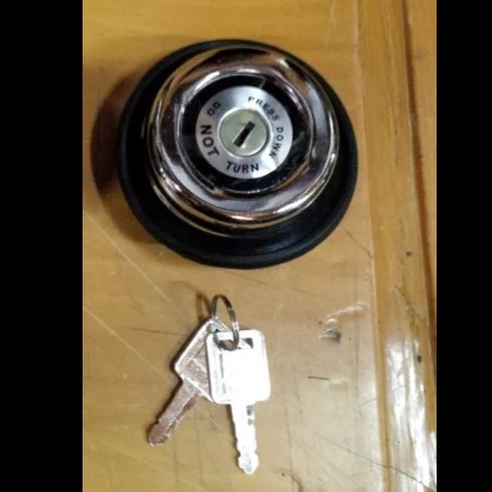 Tutup Tangki Bensin Stainlees Ceplok Jeep CJ7 CJ 7