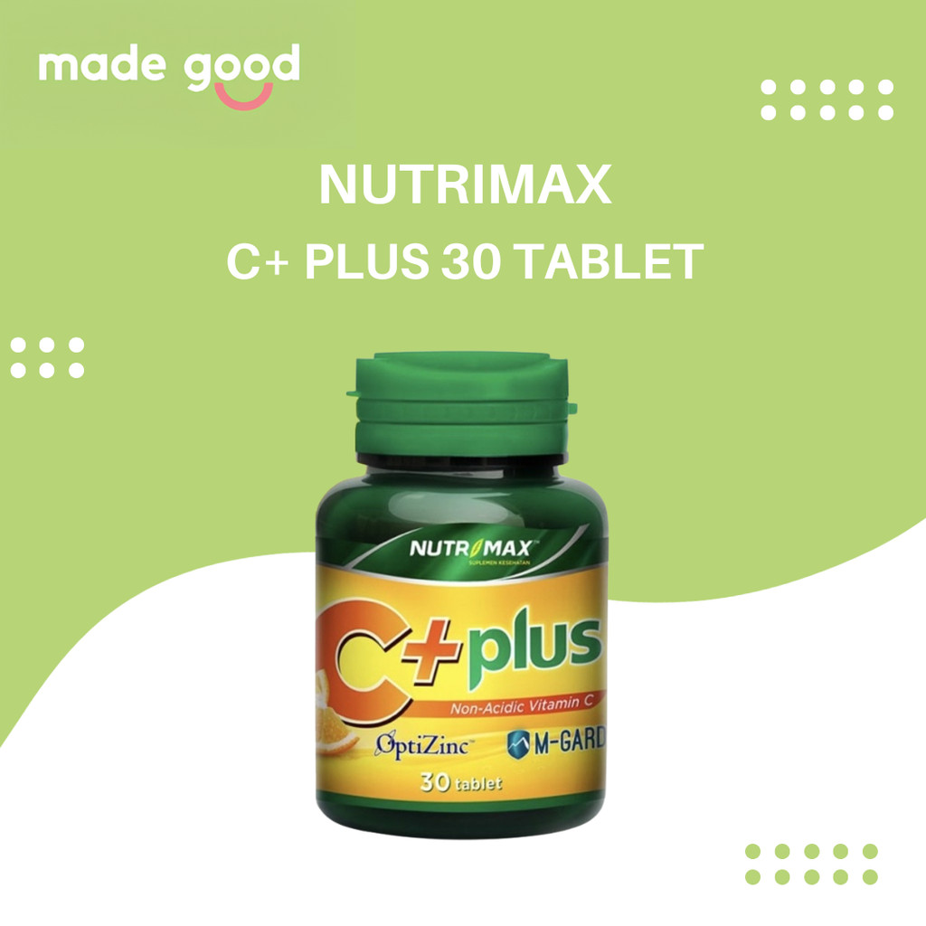 Nutrimax C+ Plus Isi 30 Tab Vitamin Buat Penambah Daya Tahan Kekebalan Stamina Tubuh Sistem Imun Ala
