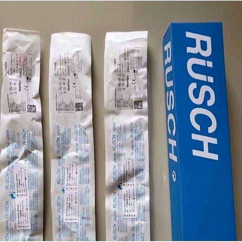 Folley Catheter SILICON Rusch / Selang Kencing SILICON / Foley Kateter SILIKON (PerPCS)