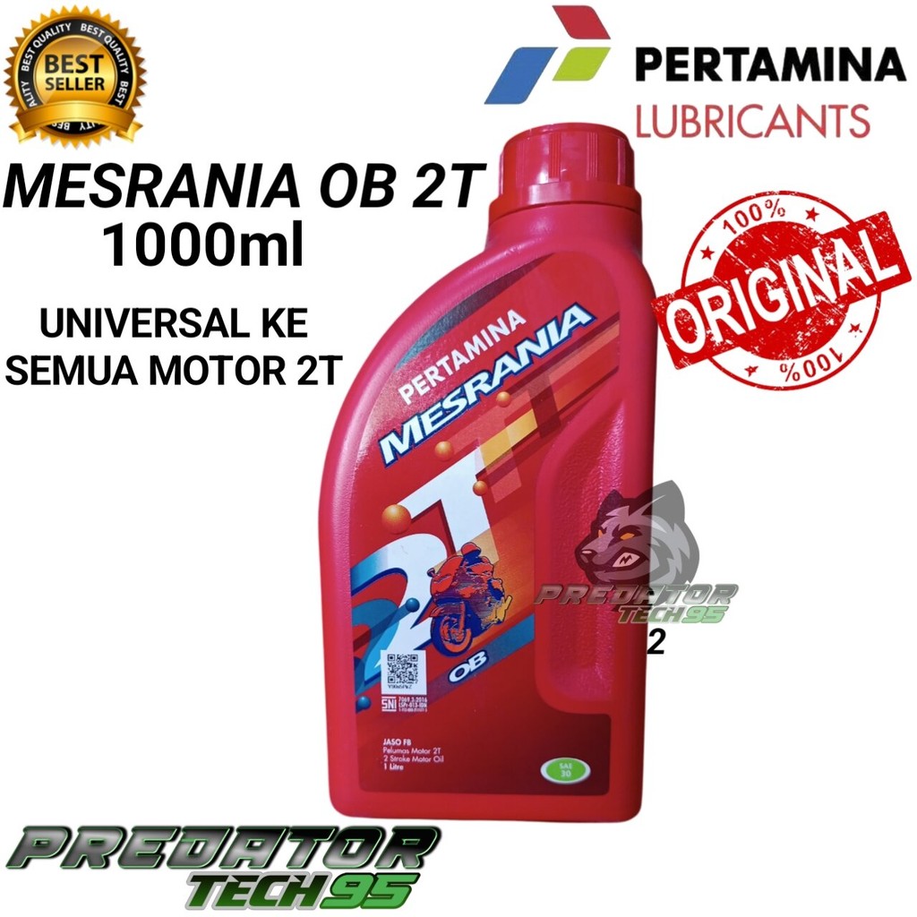 OLI MESIN PERTAMINA MESRAN MESRANIA OB 2T 2 TAK ORIGINAL