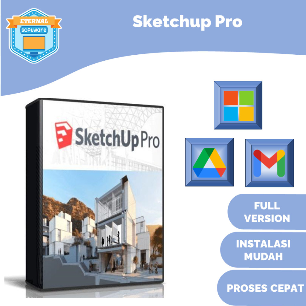 Sketchup Pro 2023 Full Version No Trial Permanen Full Lisensi Software Desain 3D Software Desain Rum