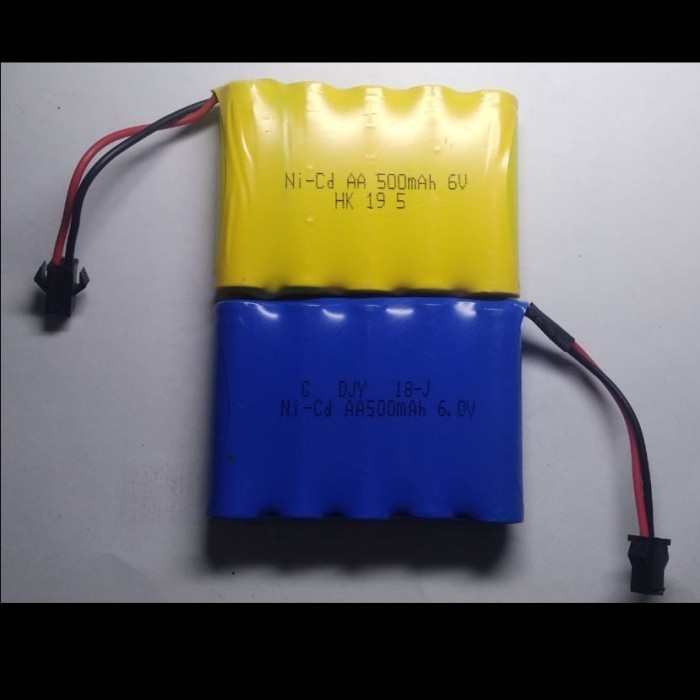OV88 Baterai / Battery RC NICD AA 500mah 6V Dengan Pilihan Soket dan Pin