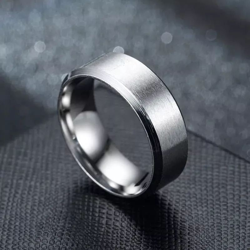 4s Grosir Solo || CINCIN TITANIUM SILVER DOFF KUALITAS SUPER PREMIUM COCOK UTK PRIA&WANITA