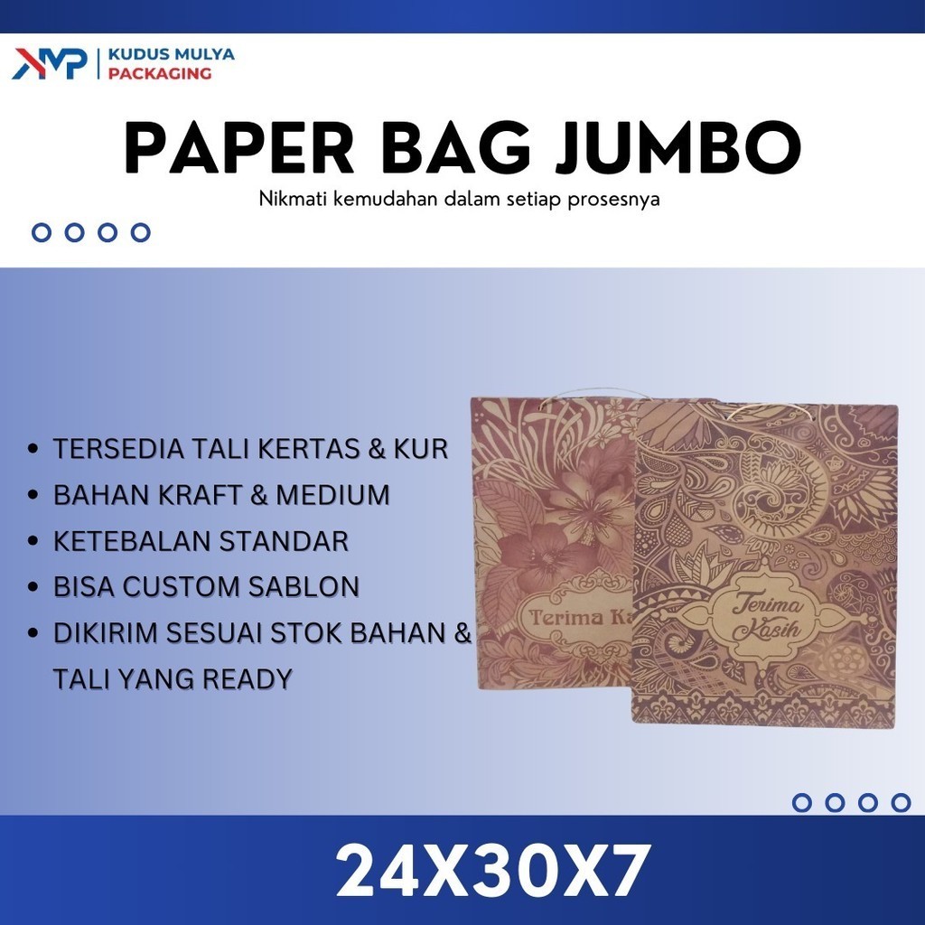 

[ECER PAPER BAG SOUVENIR SEMI FOLIO / 24 X 29 X 7 / PAPERBAG BATIK / PAPER BAG KADO