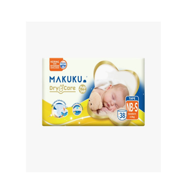 

MAKUKU DIAPERS DRY CARE TAPE PANTS NB-S38 M30 L28 XL24 XXL22
