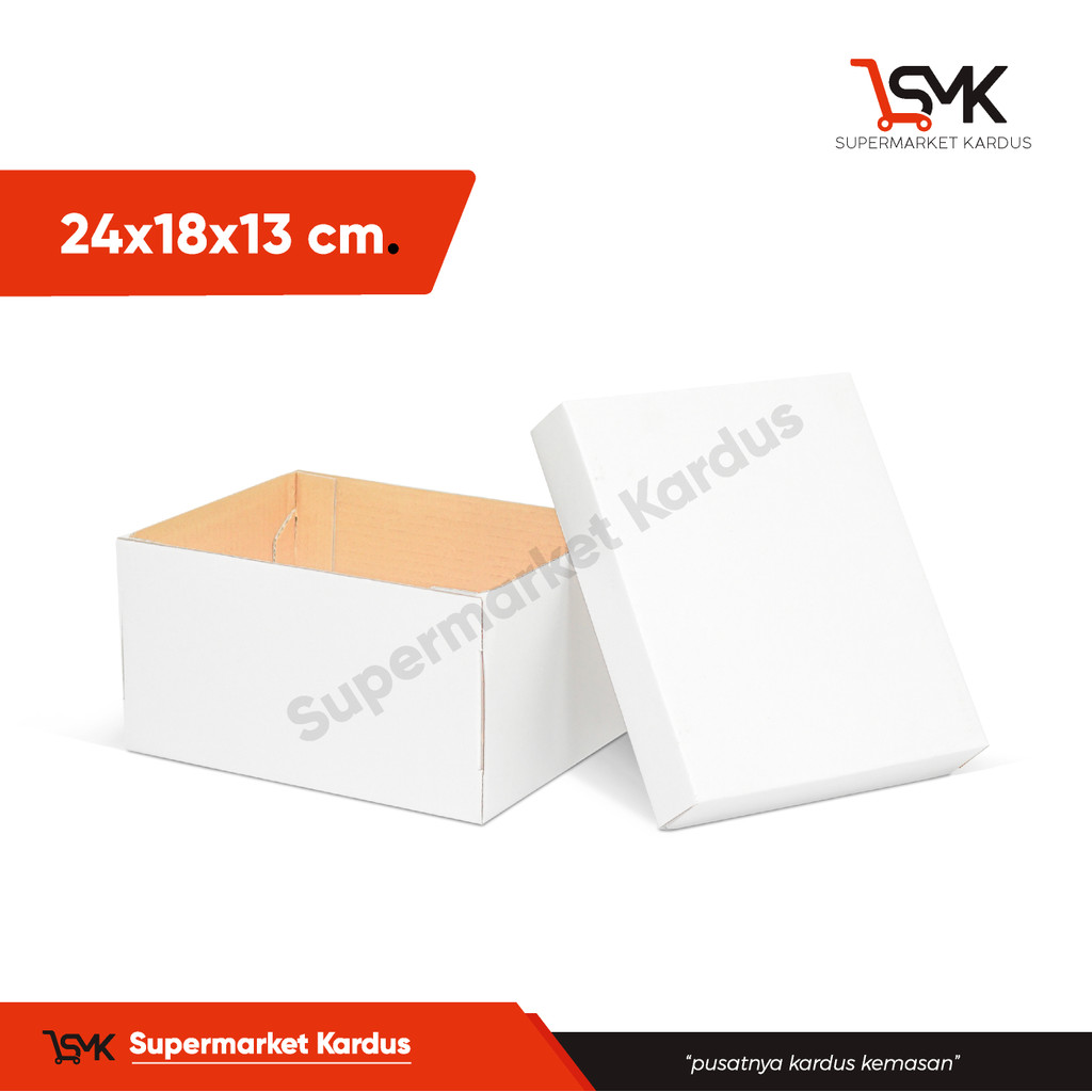 

Box 24x18x13 ( NSN TOP/BOT ) Tart/Puding/Kardus/Karton/Paking/kardusbox/Hampers/KemasanKardus/Kemasan/Packaging/Boxes/Topbottom/Tinggi10/Tinggi13