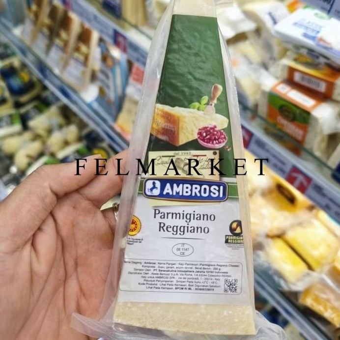 

Keju Amborsi Parmigiano Regiano Cheese / Keju Parmesan / 200 gr