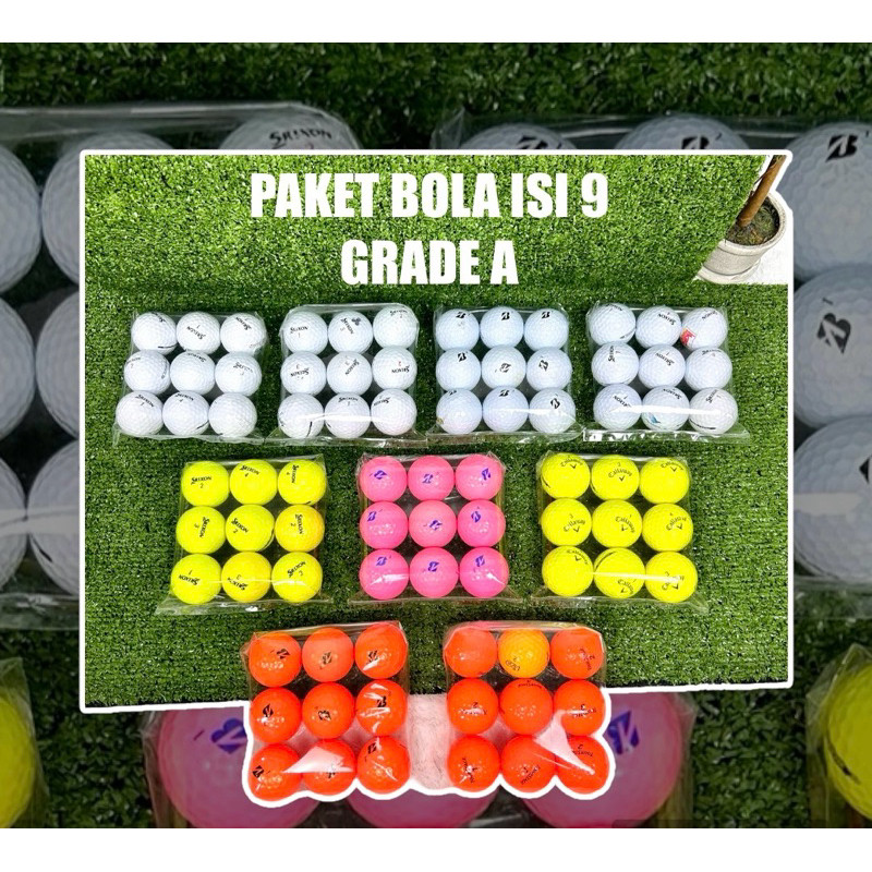 Bola Golf Second Grade A Bola Golf Bekas Original - Bola Golf Second Isi 9