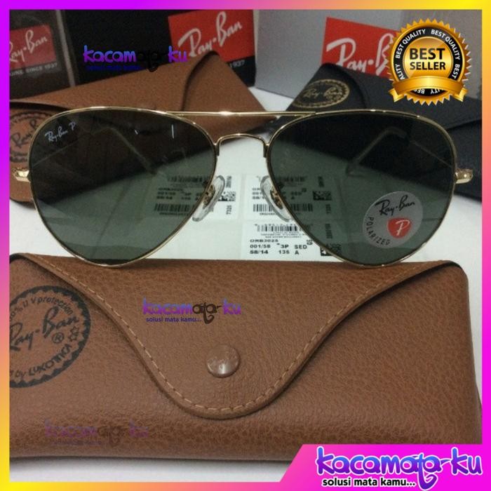 kacamata original rayban aviator 3025 001 Polarized