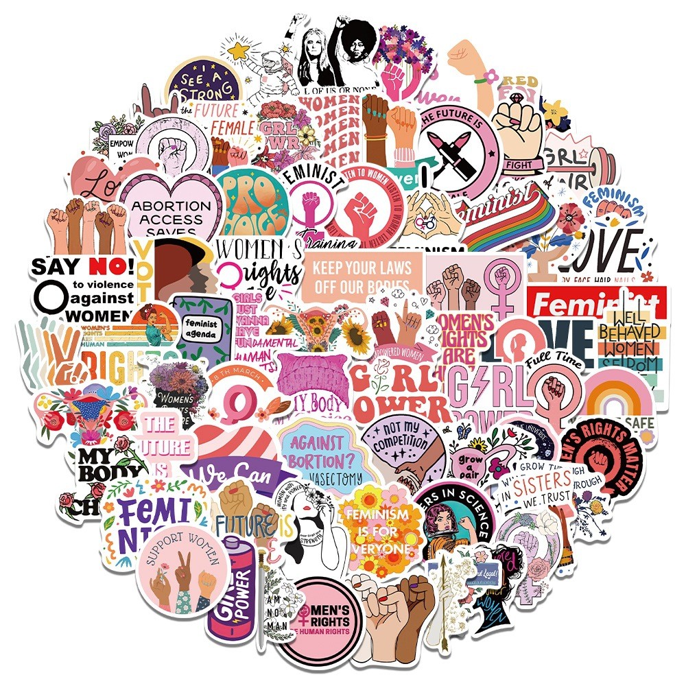 

10/50/100pcs Inspirational Words Stickers Feminism Graffiti Decals for DIY Phone Helmet Scrapbooking Laptop Suitcase Skateboard