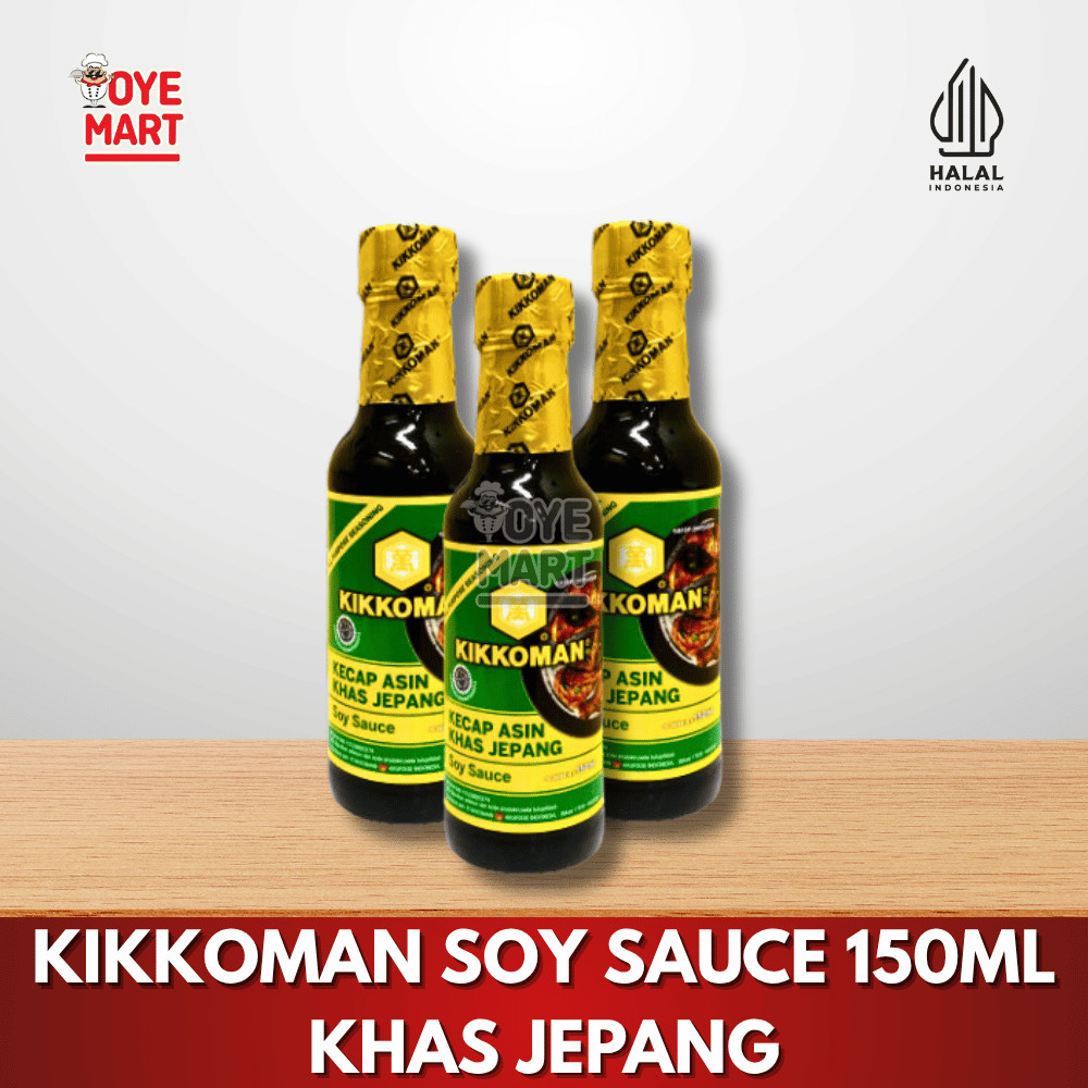 

KIKKOMAN SOY SAUCE 150ML KECAP ASIN KHAS JEPANG HARGA PROMO/KECAP