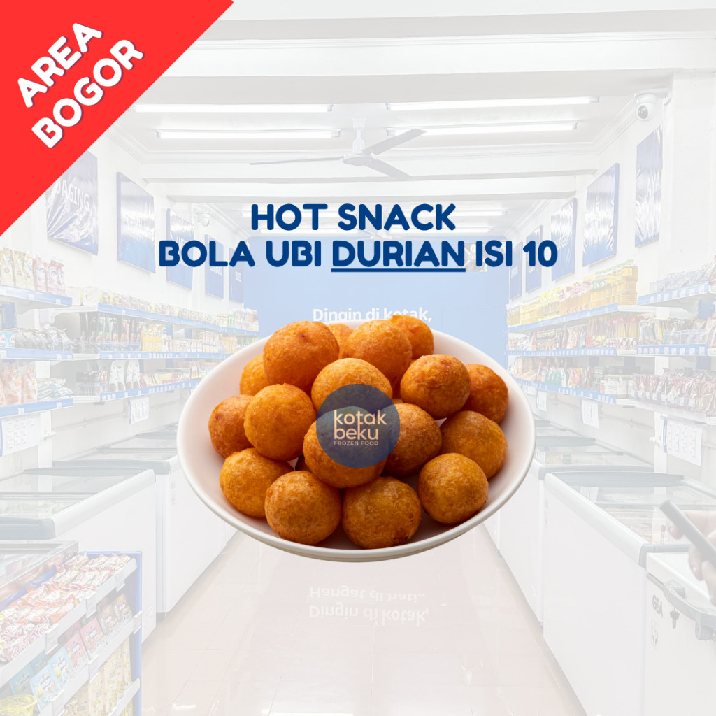 

HOT SNACK BOLA UBI DURIAN ISI 10