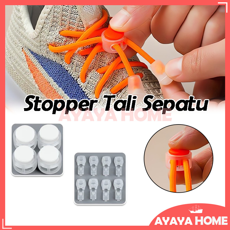 Pengunci Tali Sepatu/Stopper Tali Sepatu/Tali Elastis/Lock Laces