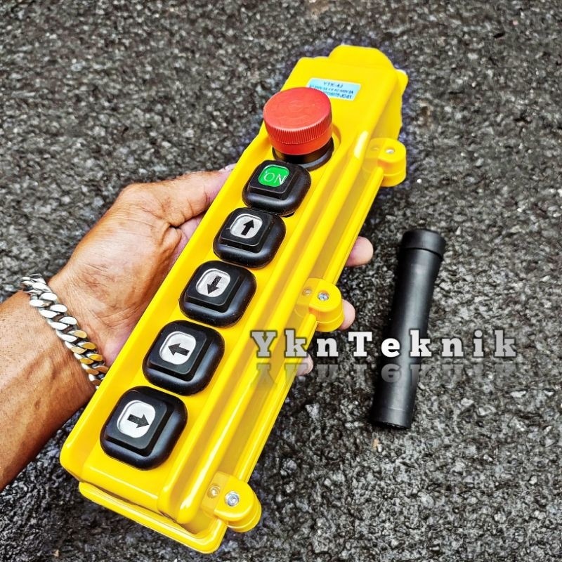 Remote Hoist 6 Tombol Push Button Switch Hoist Crane Electric