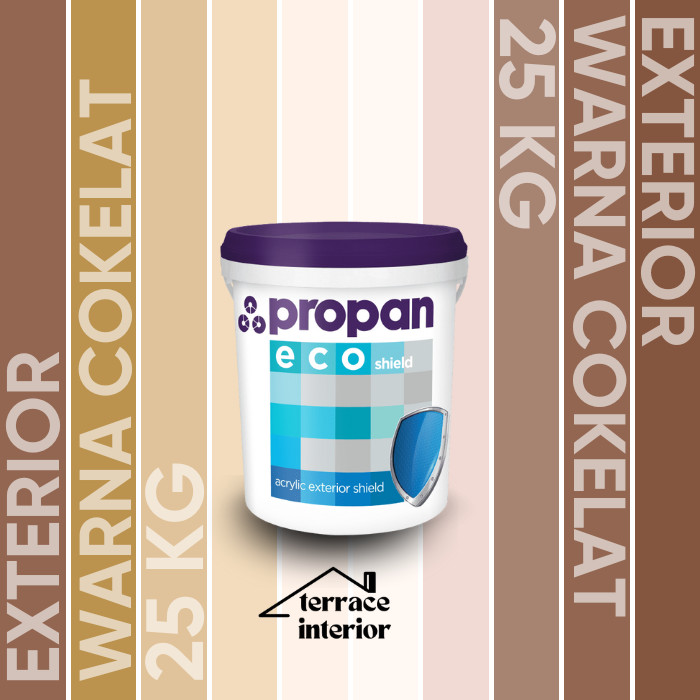 Cat Tembok Exterior Propan Eco Shield  Warna Coklat 25 Kg