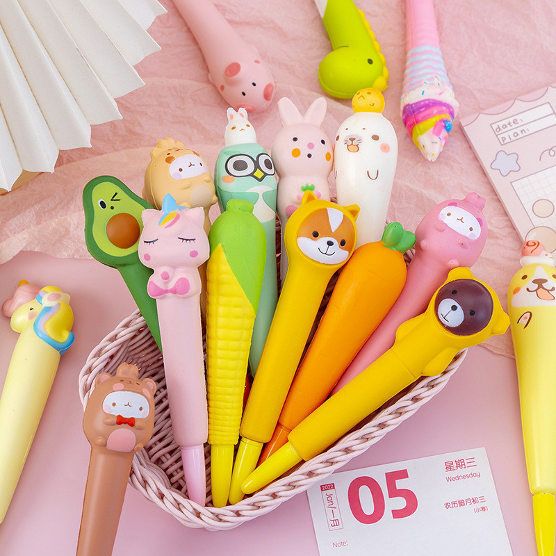 

Pulpen Gel Model Squishy / Alat Tulis Ballpoint Pen Karakter Lucu Mainan Anak / Karakter Hewan Lucu Model Animal Pen