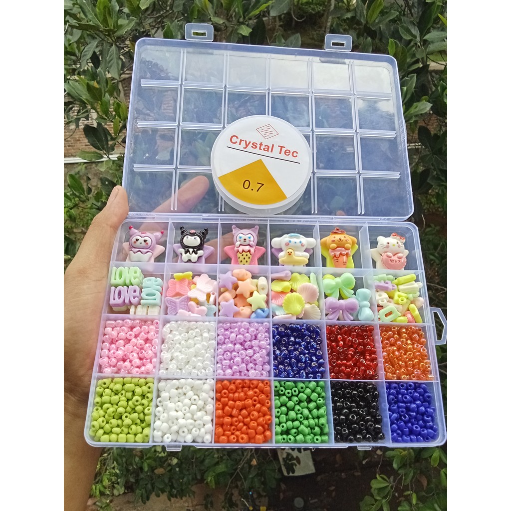 Manik manik 1 set komplit tali hp murah