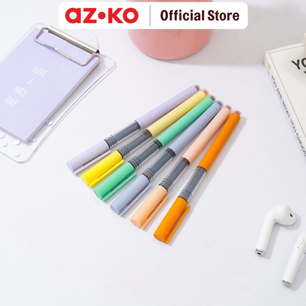 

AZKO Ataru Set 6 Pcs Pulpen Rainbow Series