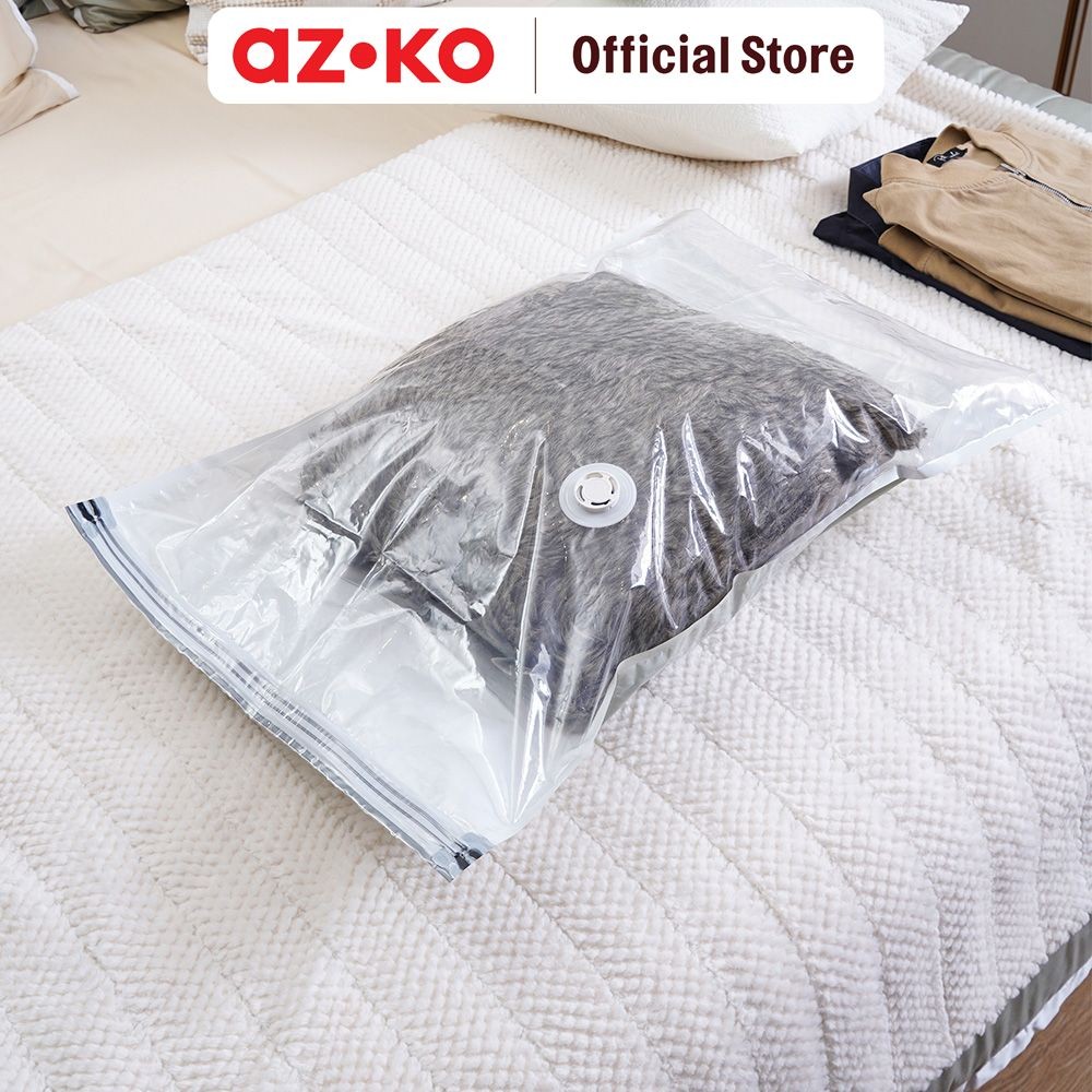 AZKO Stora Set Kantung Vacuum Pakaian Cube Packaging Vakum Pembungkus Pakaian Anti Udara Kantong Pen
